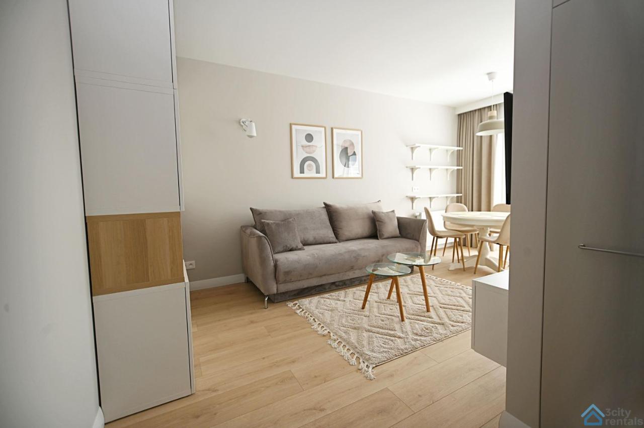 Beige 3City Apartment With Parking In Gdansk By Noclegi Renters Dış mekan fotoğraf