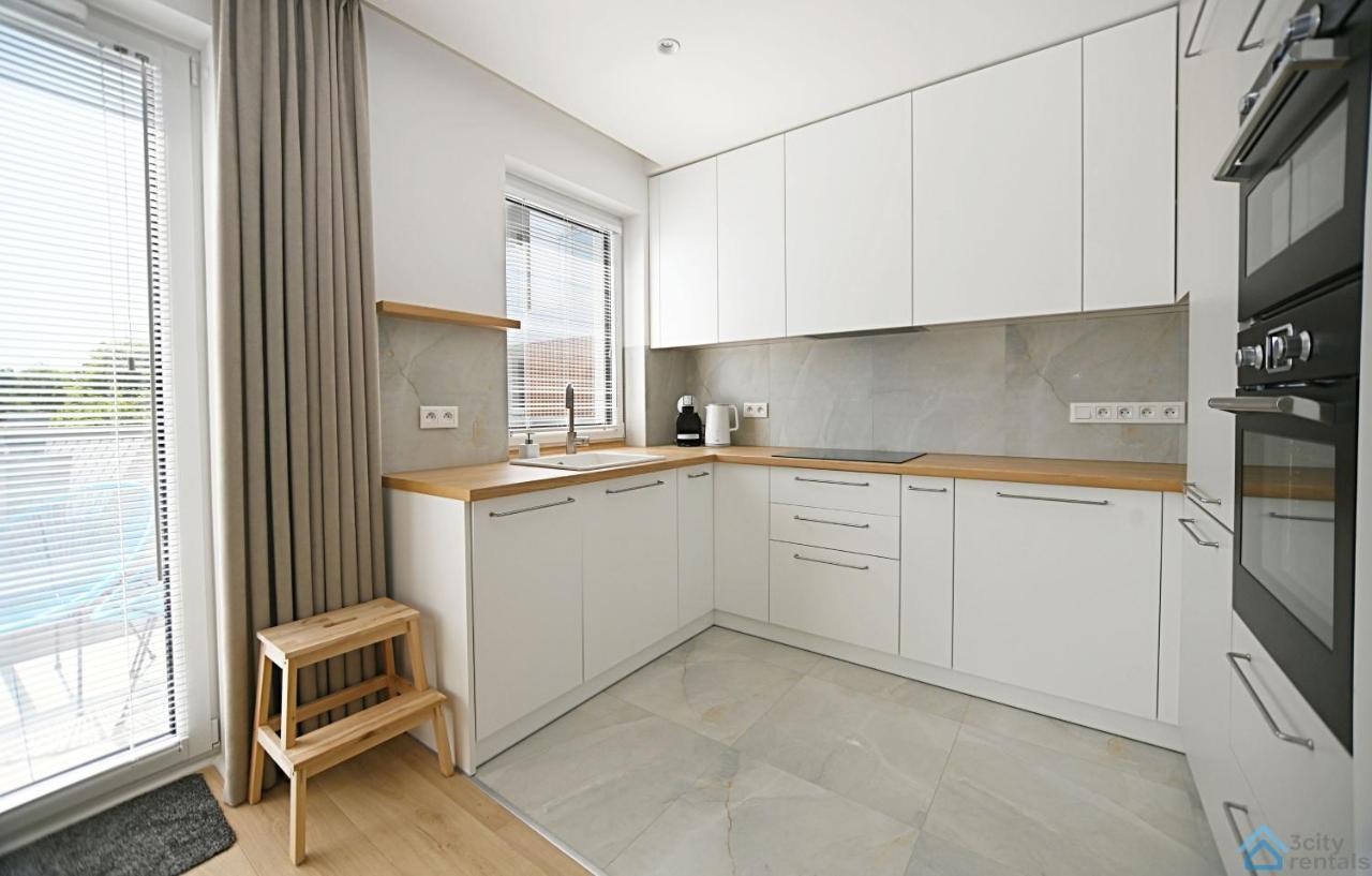 Beige 3City Apartment With Parking In Gdansk By Noclegi Renters Dış mekan fotoğraf